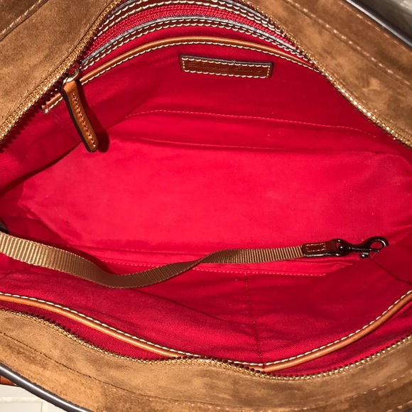 Dooney & Bourke Suede Shopper Bag - Picture 5 of 6